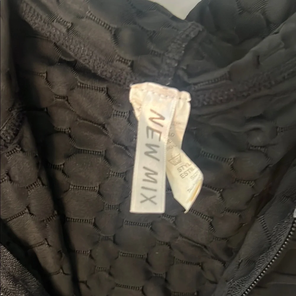 New Mix Black Hooded Utility Jacket Lightweight - Picture 2 of 6